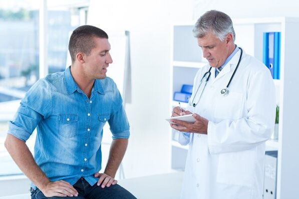 Ver a un médico por prostatitis crónica